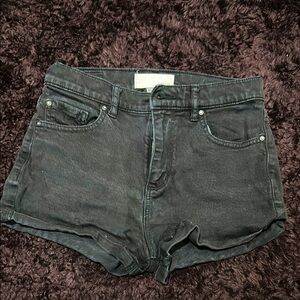 Garage 99% COTTON Classic Black Denim Women's Shorts